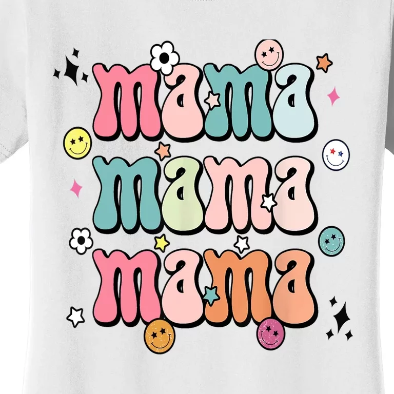 Retro Groovy Mama Matching Family Mother's Day Party Women's T-Shirt