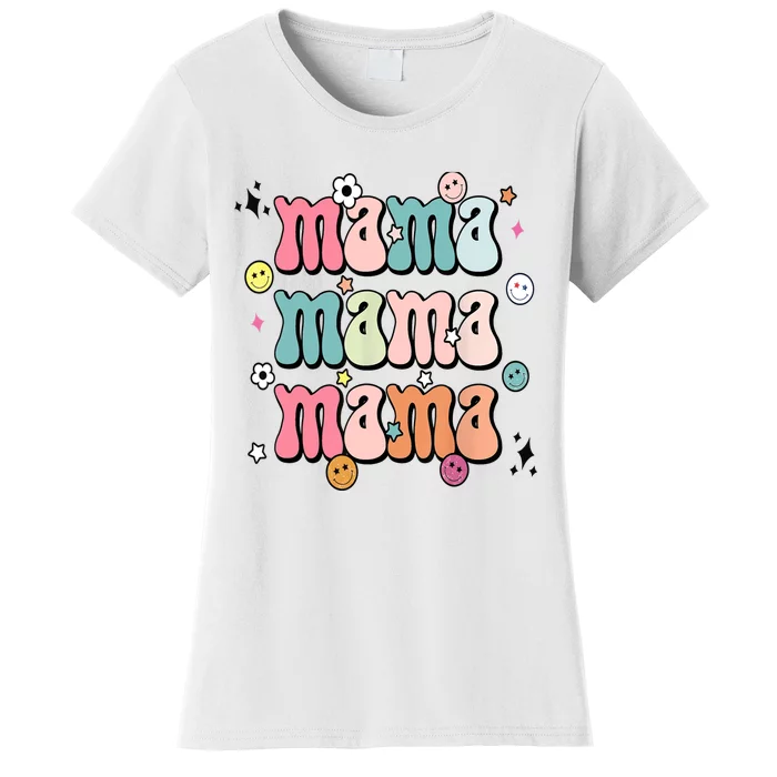 Retro Groovy Mama Matching Family Mother's Day Party Women's T-Shirt