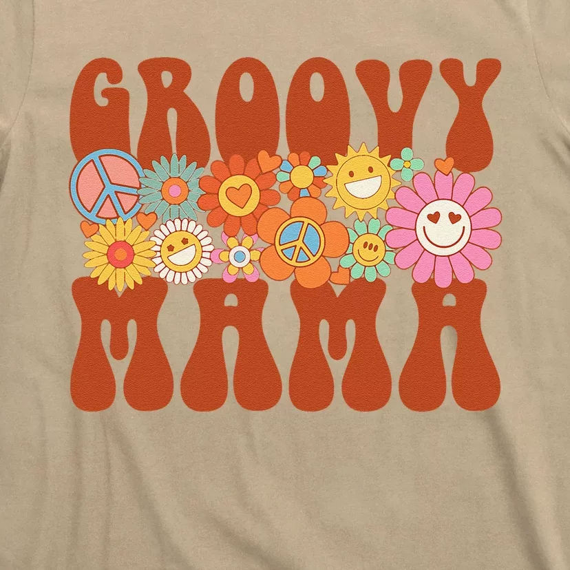 Retro Groovy Mama Matching Family Party Mother's Day T-Shirt