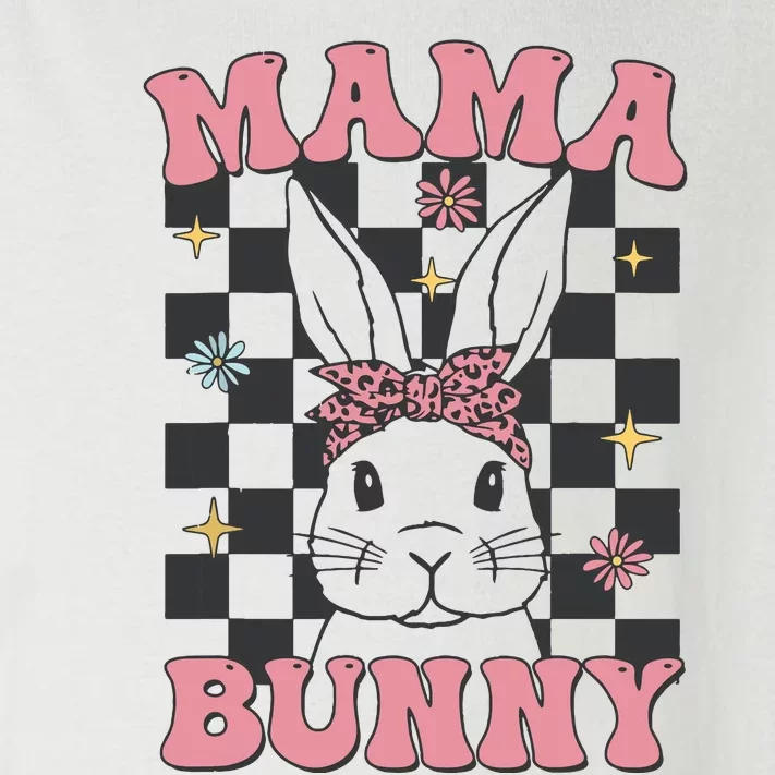 Retro Groovy Mama Bunny Matching Family Easter Mom Mother Toddler Long Sleeve Shirt