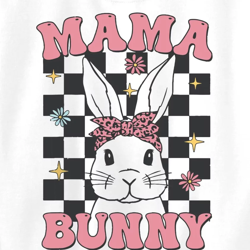 Retro Groovy Mama Bunny Matching Family Easter Mom Mother Kids Sweatshirt