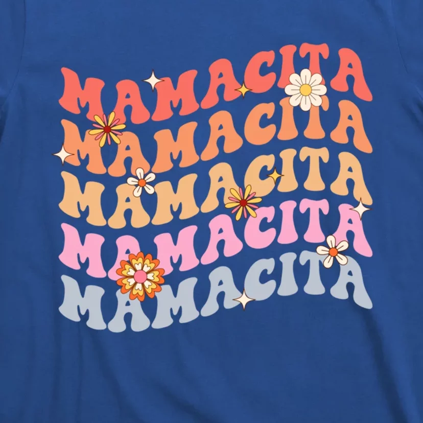 Retro Groovy Mamacita Cinco De Mayo Mexican Mom Fiesta Cool Gift T-Shirt