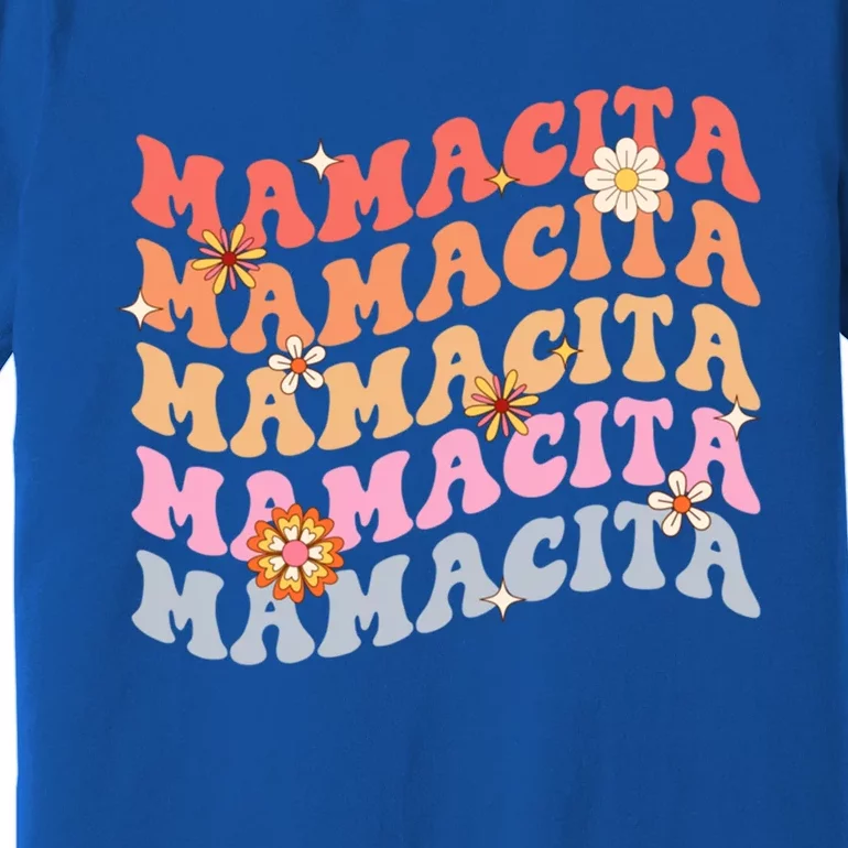 Retro Groovy Mamacita Cinco De Mayo Mexican Mom Fiesta Cool Gift Premium T-Shirt