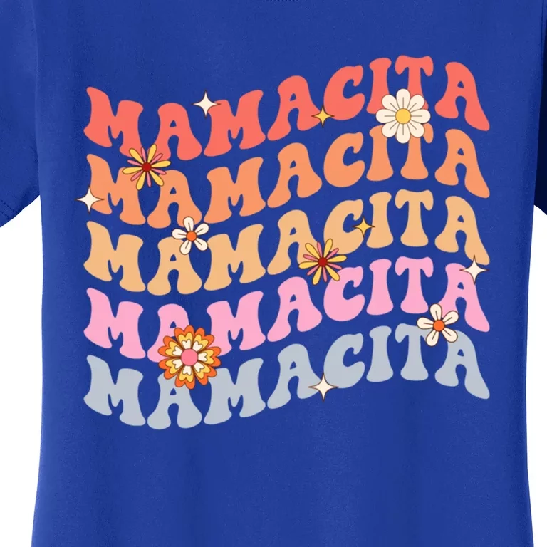 Retro Groovy Mamacita Cinco De Mayo Mexican Mom Fiesta Cool Gift Women's T-Shirt