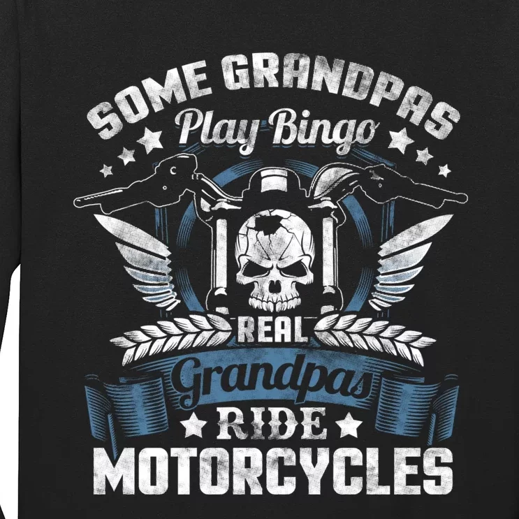 Real Grandpa Motorcycle Biker Gift Long Sleeve Shirt