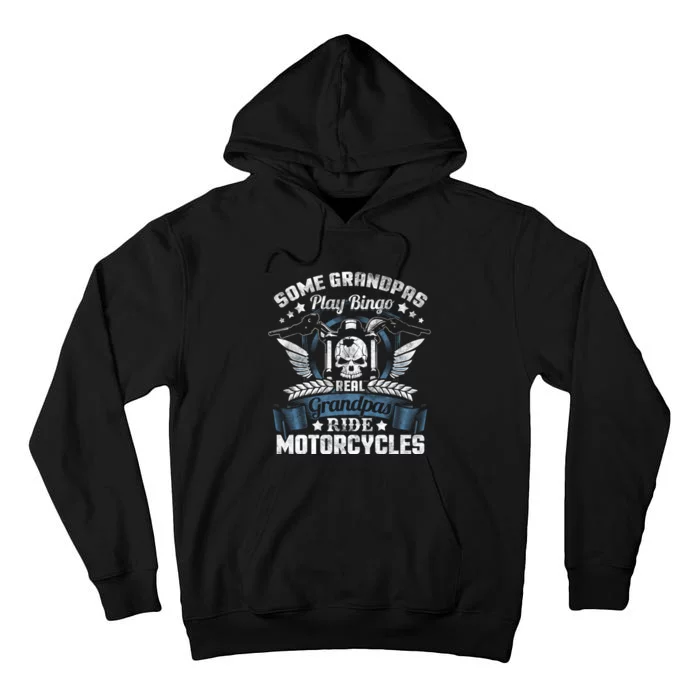 Real Grandpa Motorcycle Biker Gift Tall Hoodie