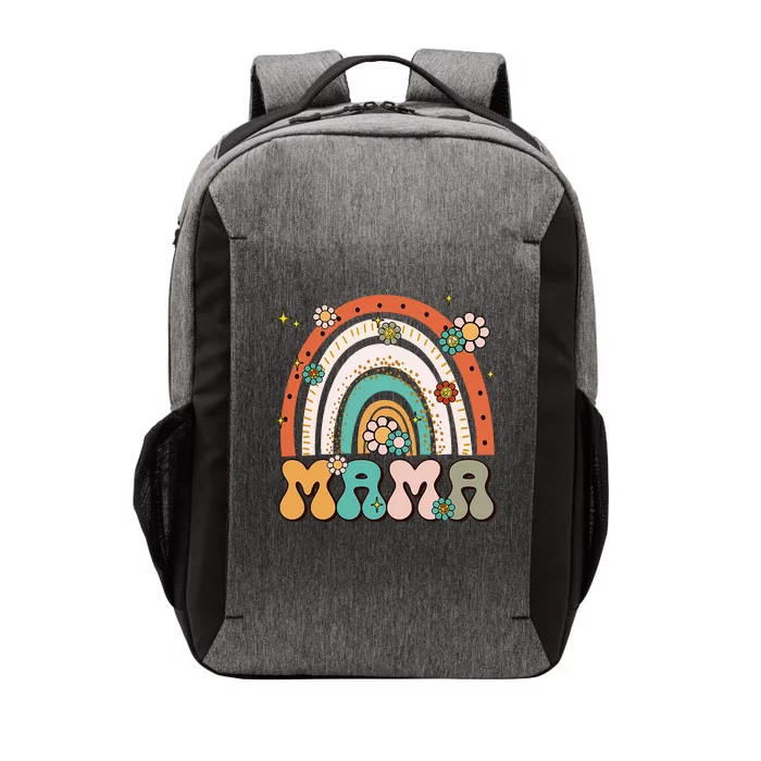 Retro Groovy Mama Matching Family Mother's Day Party Vector Backpack