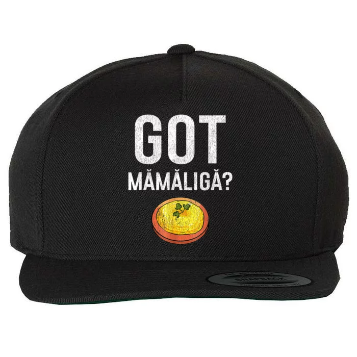 Romanian Got Mamaliga Romanian Wool Snapback Cap