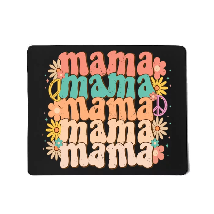 Retro Groovy Mama Matching Family Mother's Day Party Mousepad