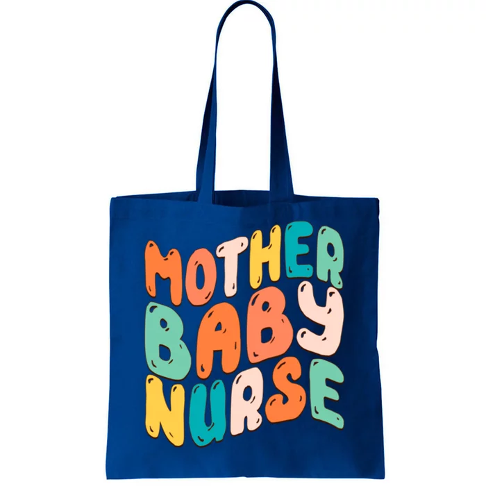 Retro Groovy Mother Nurse Funny For Mom Mother's Day Gift Tote Bag