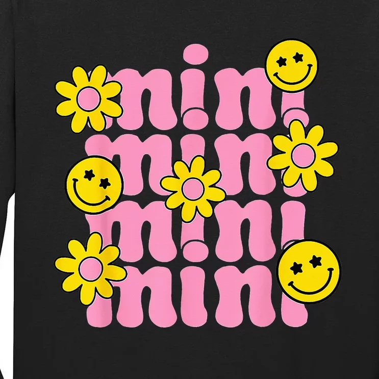 Retro Groovy Mini Flowers Happy Mother's Day Family Matching Tall Long Sleeve T-Shirt