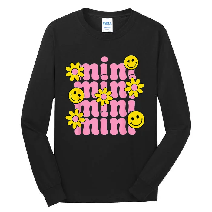 Retro Groovy Mini Flowers Happy Mother's Day Family Matching Tall Long Sleeve T-Shirt