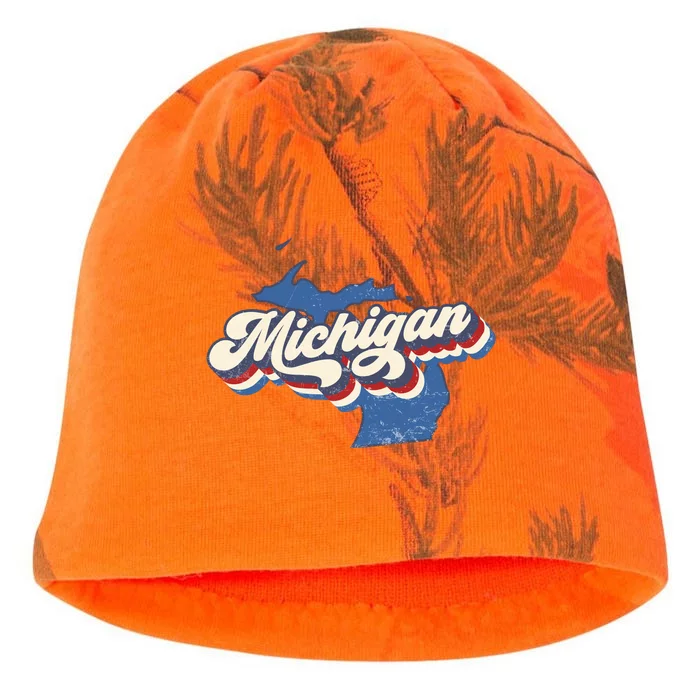 Retro Groovy Michigan Kati - Camo Knit Beanie