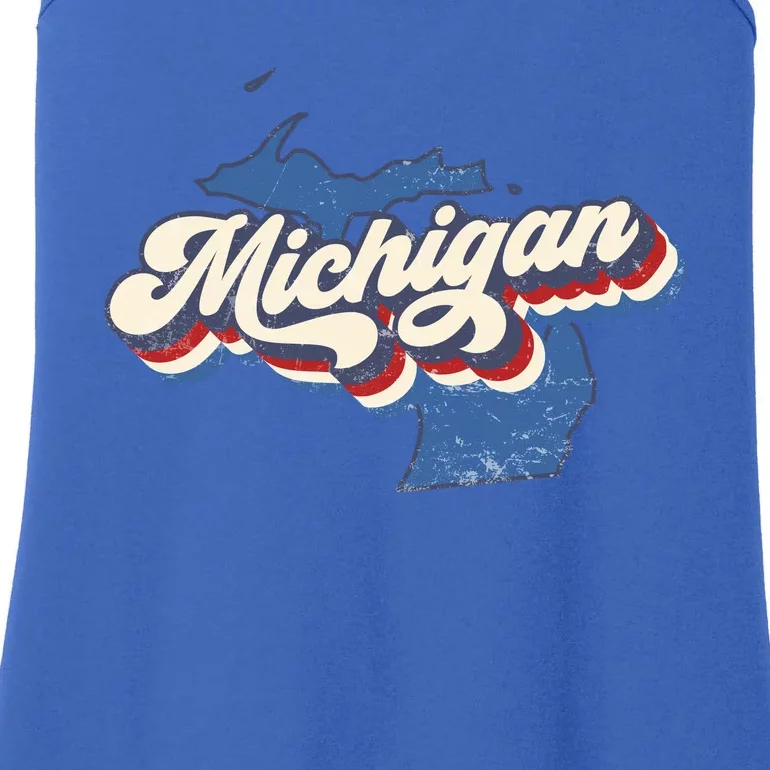 Retro Groovy Michigan Ladies Essential Tank