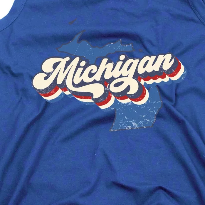 Retro Groovy Michigan Tank Top