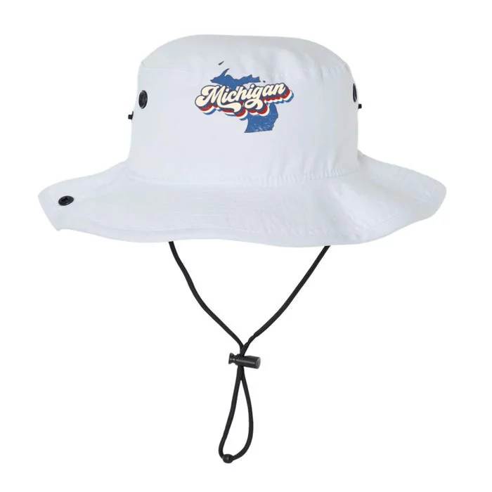 Retro Groovy Michigan Legacy Cool Fit Booney Bucket Hat