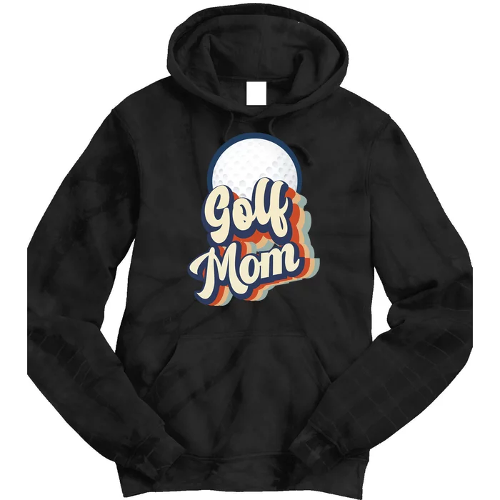 Retro Golf Mom Funny Golf Mom Gift For Mother's Day Tie Dye Hoodie