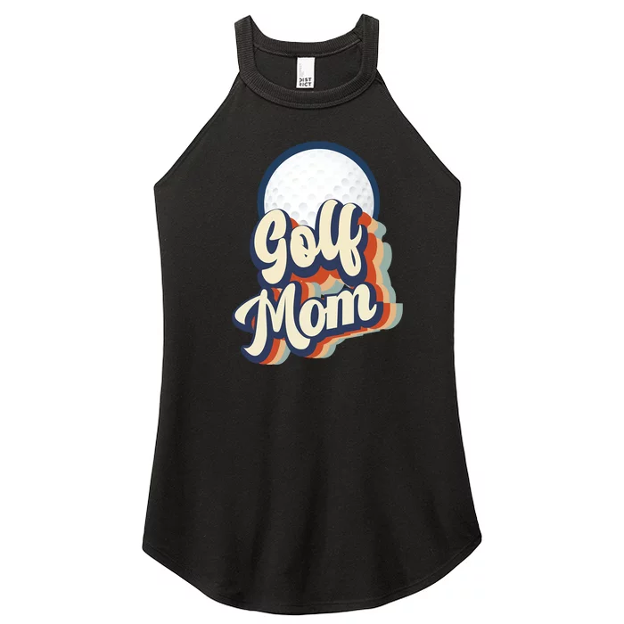 Retro Golf Mom Funny Golf Mom Gift For Mother's Day Women’s Perfect Tri Rocker Tank