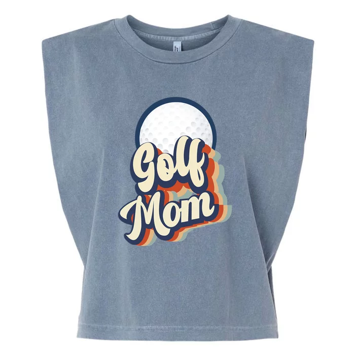 Retro Golf Mom Funny Golf Mom Gift For Mother's Day Garment-Dyed Women's Muscle Tee