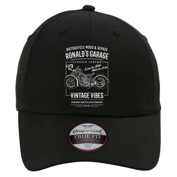 RonaldS Garage Motorcycle Design For The Name Ronald The Original Performance Cap