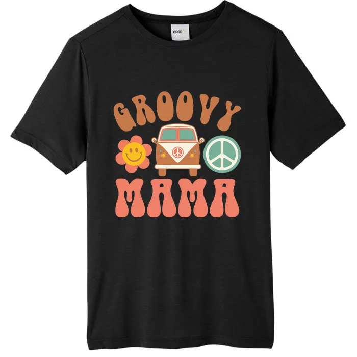 Retro Groovy Mama Matching Family Birthday Party ChromaSoft Performance T-Shirt