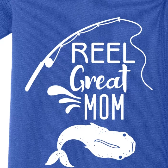 Reel Great Mom Fishing Gift Baby Bodysuit