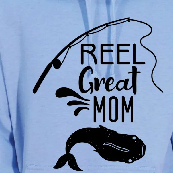 Reel Great Mom Fishing Gift Unisex Surf Hoodie