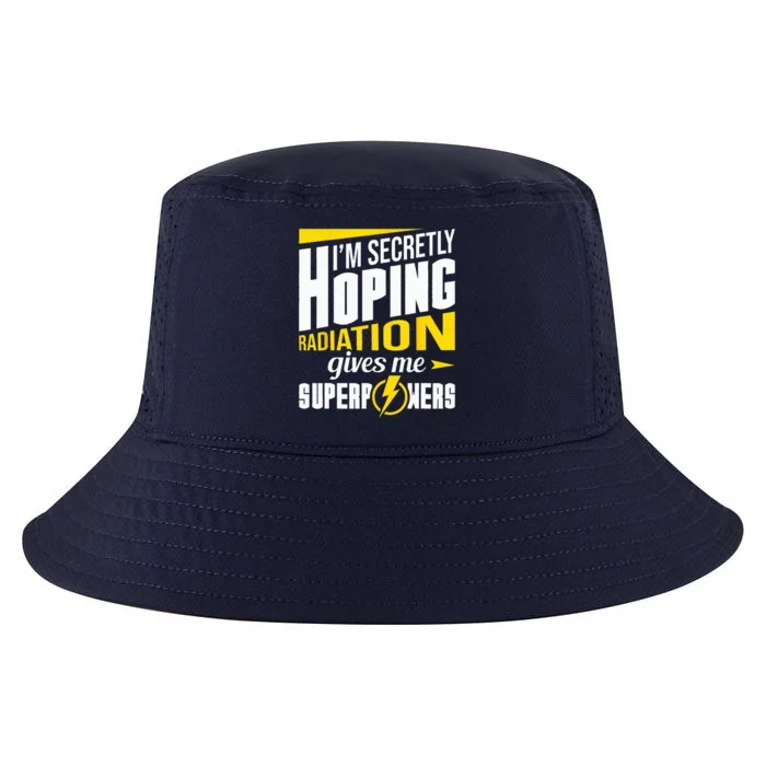 Radiation Gives Me Superpowers Radiation Therapy Chemo XRay Cool Comfort Performance Bucket Hat