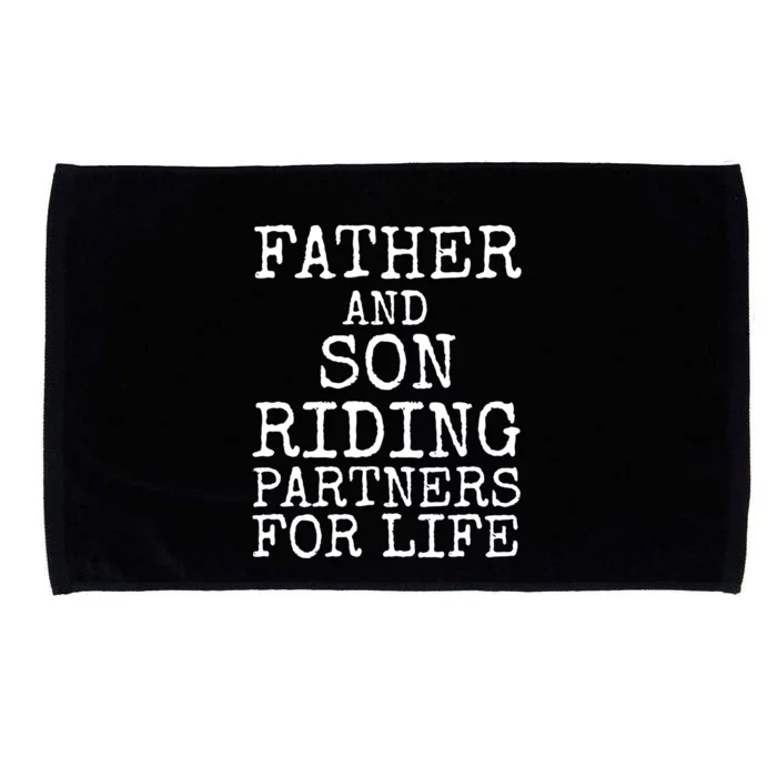 Rider Gift Matching Father And Son Riding Partners For Life Meaningful Gift Microfiber Hand Towel