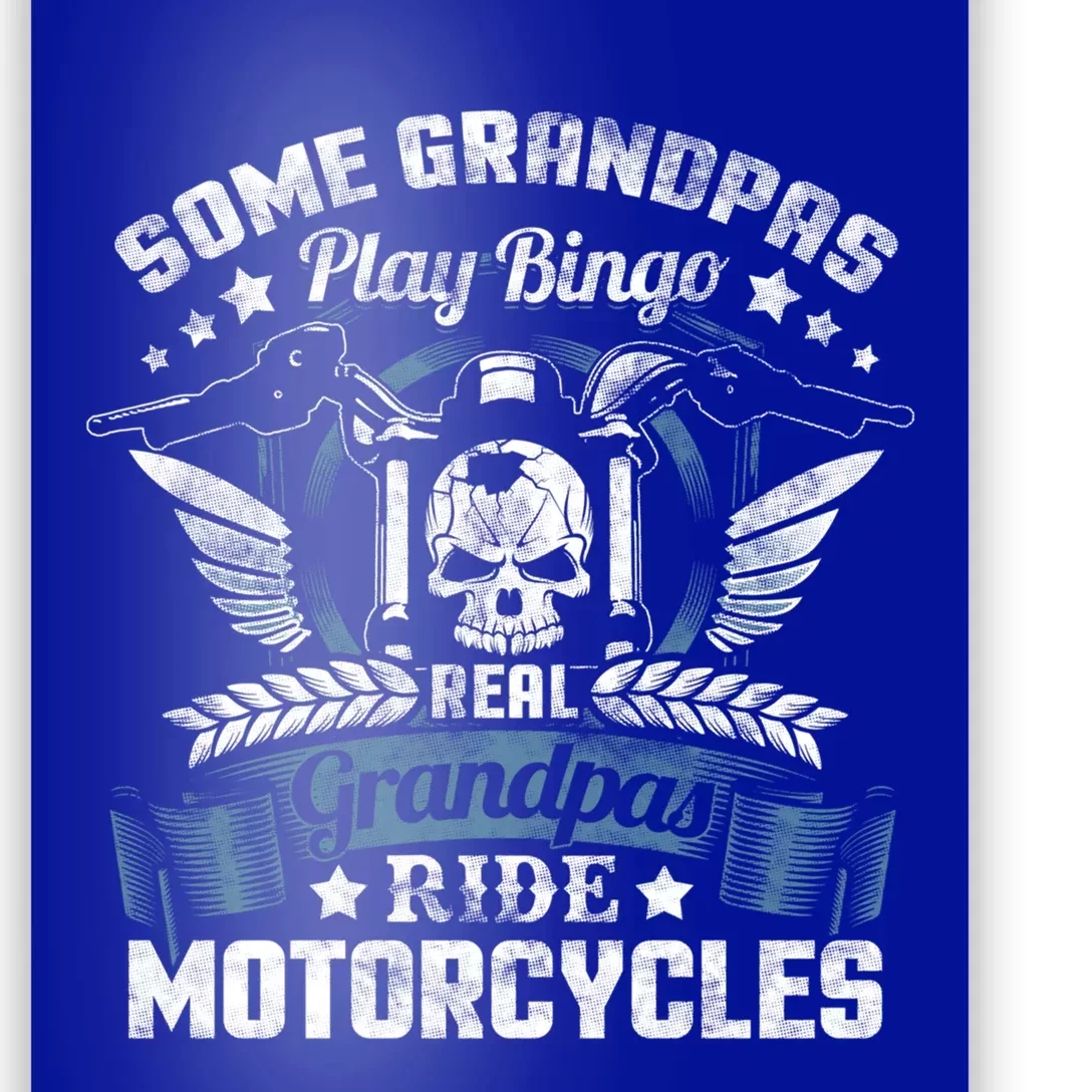 Real Grandpa Motorcycle Gift Biker Gift Great Gift Poster