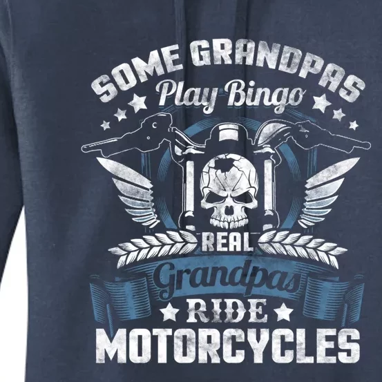 Real Grandpa Motorcycle Gift Biker Gift Great Gift Women's Pullover Hoodie