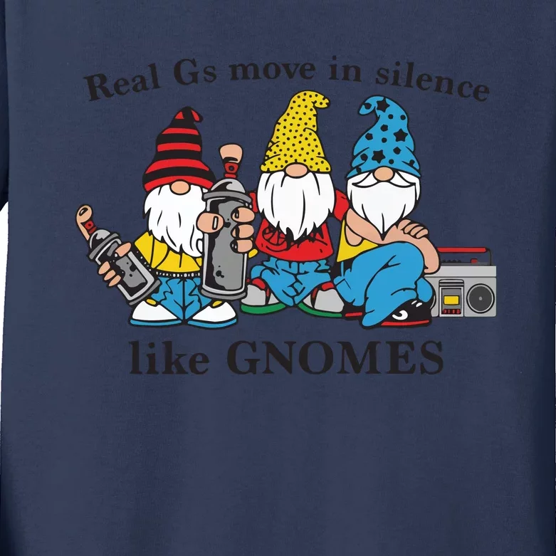 Real G’S Move In Silence Kids Long Sleeve Shirt