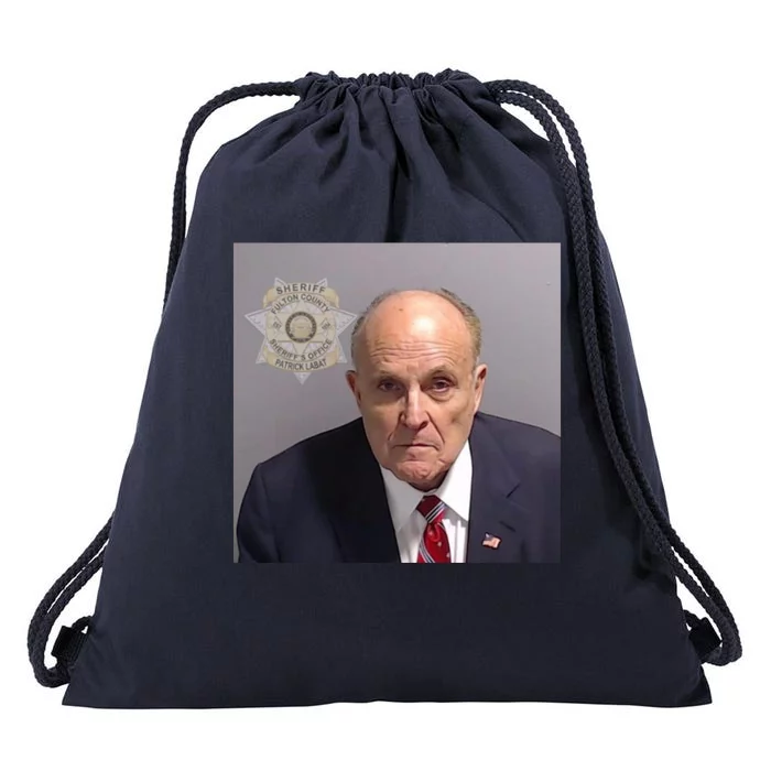 Rudy Giuliani Mugshot Drawstring Bag