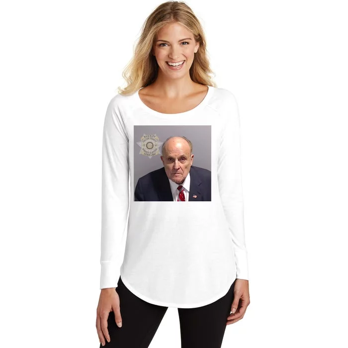 Rudy Giuliani Mugshot Women's Perfect Tri Tunic Long Sleeve Shirt