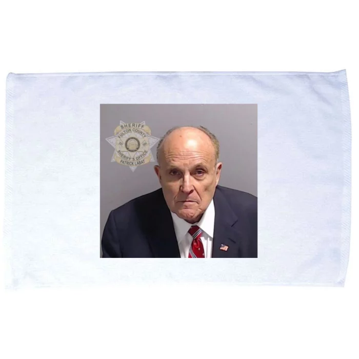 Rudy Giuliani Mugshot Microfiber Hand Towel