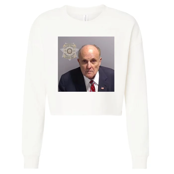 Rudy Giuliani Mugshot Cropped Pullover Crew