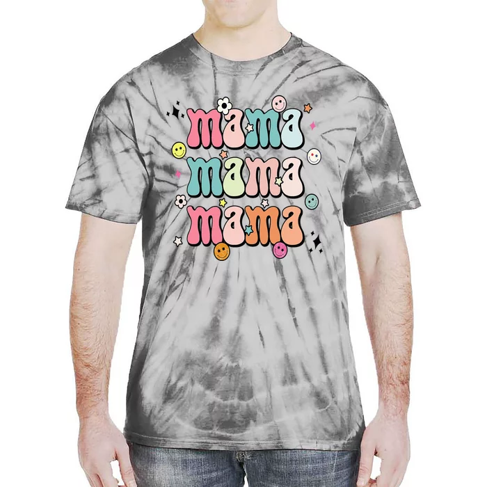 Retro Groovy Mama Matching Family Mother's Day Party Tie-Dye T-Shirt