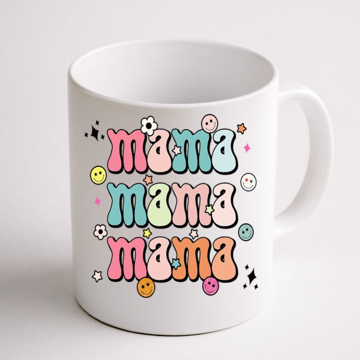 Retro Groovy Mama Matching Family Mother's Day Party Front & Back Coffee Mug