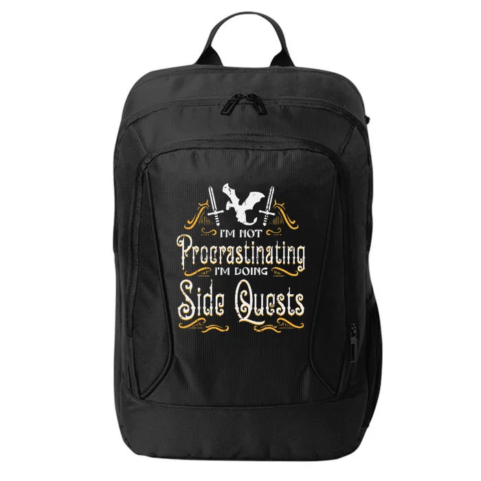 Rpg Gamer Not Procrastinating Side Quest City Backpack