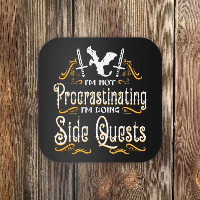 Rpg Gamer Not Procrastinating Side Quest Coaster