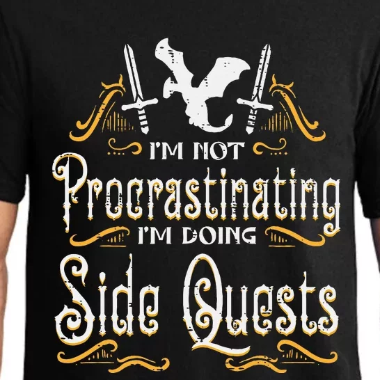 Rpg Gamer Not Procrastinating Side Quest Pajama Set