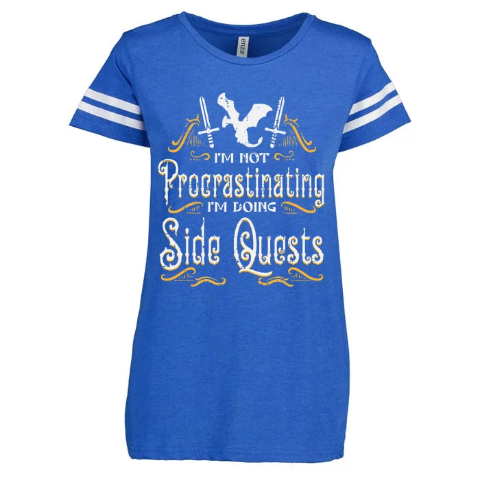 Rpg Gamer Not Procrastinating Side Quest Enza Ladies Jersey Football T-Shirt