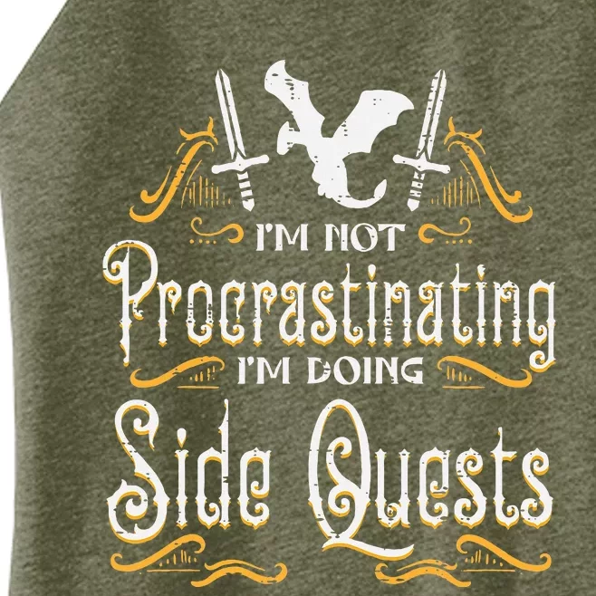 Rpg Gamer Not Procrastinating Side Quest Women’s Perfect Tri Rocker Tank