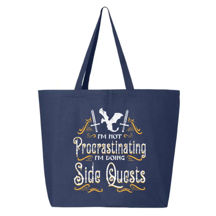 Rpg Gamer Not Procrastinating Side Quest 25L Jumbo Tote