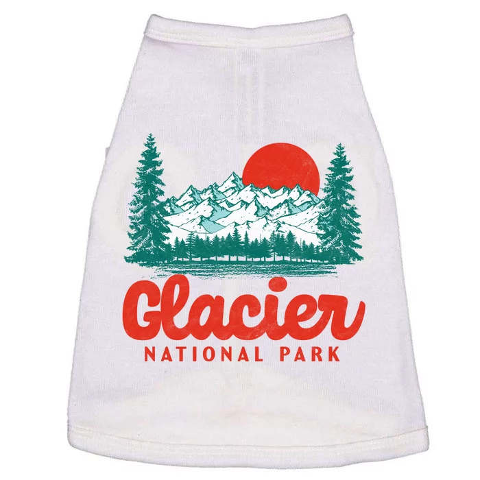 Retro Glacier National Park 80's Mountain Doggie Tank