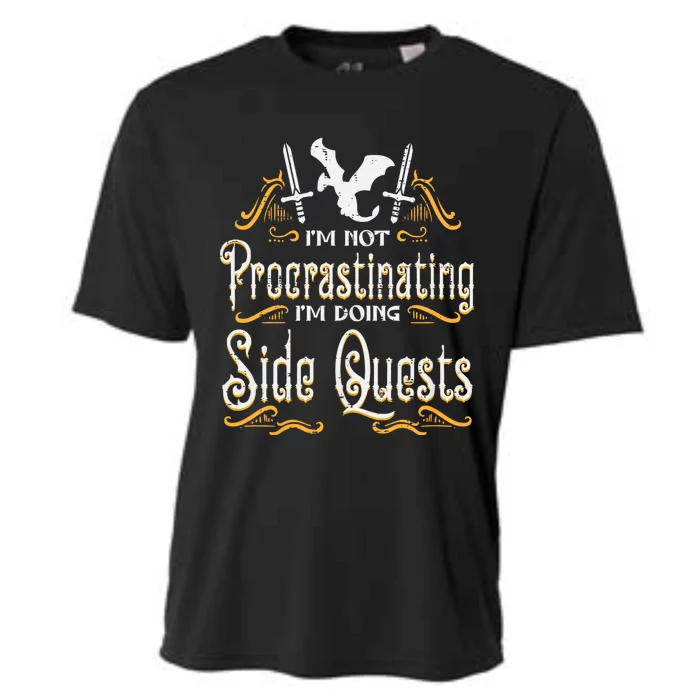 Rpg Gamer Not Procrastinating Side Quest Funny Cooling Performance Crew T-Shirt