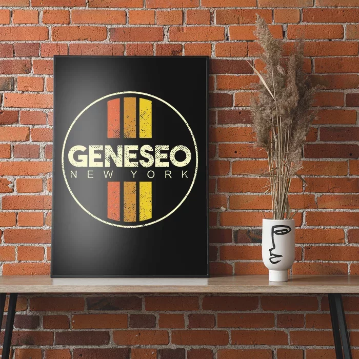 Retro Geneseo New York Poster