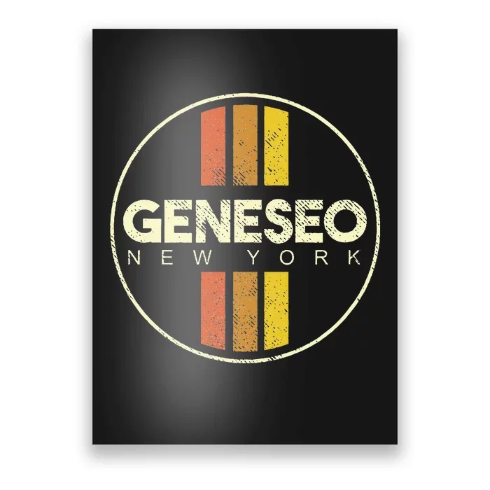 Retro Geneseo New York Poster