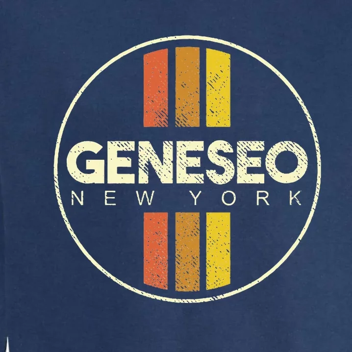 Retro Geneseo New York Garment-Dyed Sweatshirt