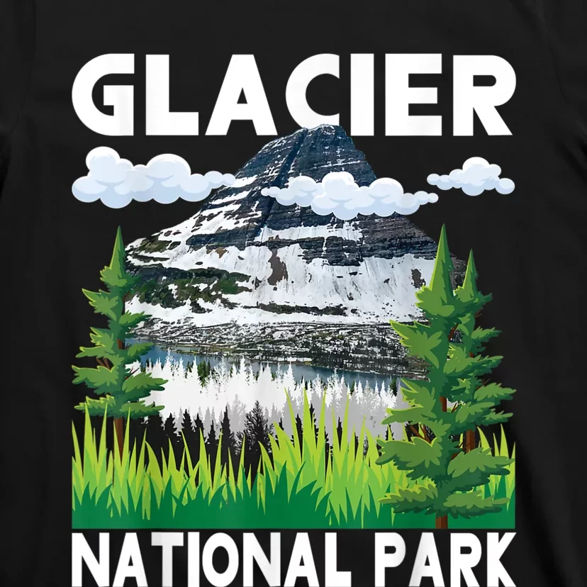 Retro Glacier National Park Hiking & Camping Lover T-Shirt